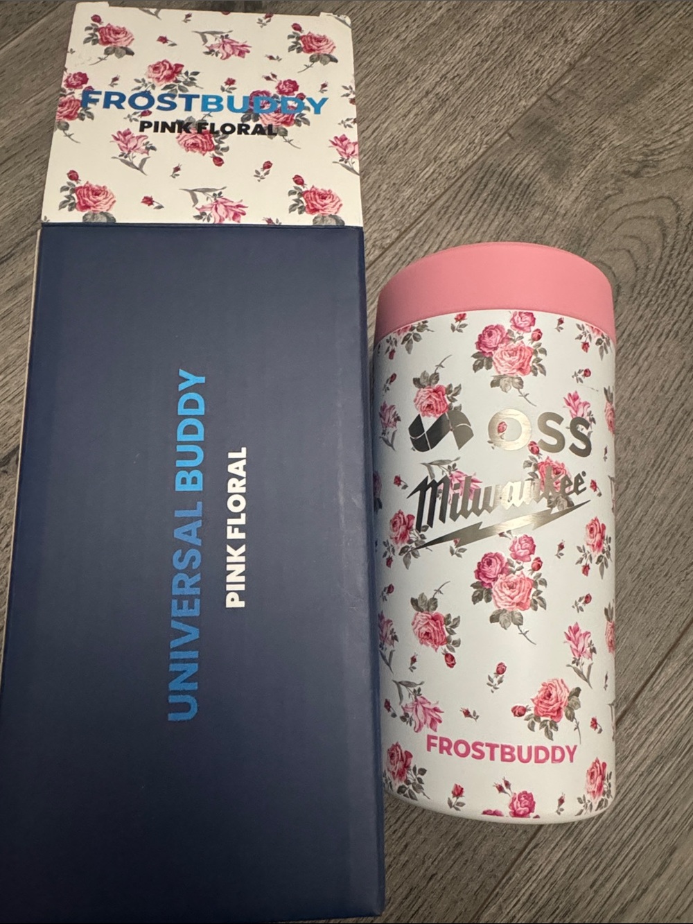 FrostBuddy Pink Floral Insulated Water Bottle - Universal Buddy